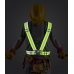 Adjustable Safety Visibility Reflective Belt Clip On tali badan kilat keselamatan tali pinggang fluorescent