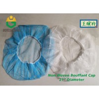 Non Woven Hairnet Disposable Bouffant Cap Round Cap Shower Cap 100pcs/pkt Anti-dust