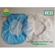 Non Woven Hairnet Disposable Bouffant Cap Round Cap Shower Cap 100pcs/pkt Anti-dust