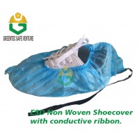 ESD Disposable Non Woven Shoecover c/w conductive strip
