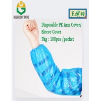 Disposable PE Sleeve Arm Cover blue white waterproof plastic protective cleaning hand long sarung plastik Lengan 