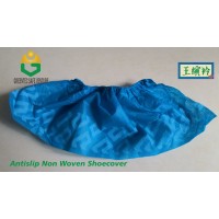 Disposable Antislip Antiskid Non Woven Blue Shoecover cleanroom 