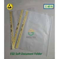 ESD Clear file soft document holders transparent A4