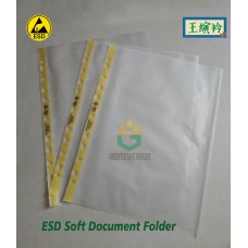 ESD Clear file soft document holders transparent A4