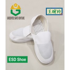 Cleanroom Shoe ESD Shoe Antistatic Shoe SPU PVC Mesh Net Netting slip on static dissipative kasut esd electronics Cleanroom Shoe ESD Shoe Antistatic Shoe SPU PVC Mesh Net Netting slip on static dissipative kasut esd electronics