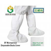 (1 pair) SF long boots cover 45gsm non woven shoecover booties cleanroom medical waterproof Sanitizing sarung kaki