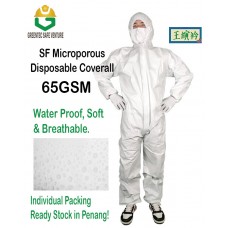 SF non woven coverall 65gsm PPE suit non woven suit isolation suit cleanroom medical waterproof hazmat suit Sanitizing