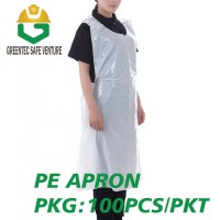 Ready stock ! Saloon Barber waterproof Disposable PE Apron Plastic Apron Transparent Adult 100pcs/pkt