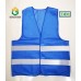 Safety reflective vest jacket mesh fabric security  traffic baju keselamatan velcro fluorescent belt