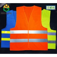 Safety reflective vest jacket mesh fabric security  traffic baju keselamatan velcro fluorescent belt