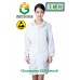 Cleanroom ESD antistatic Smock/ lab coat zip type hawaii collar stripe workwear suit uniform